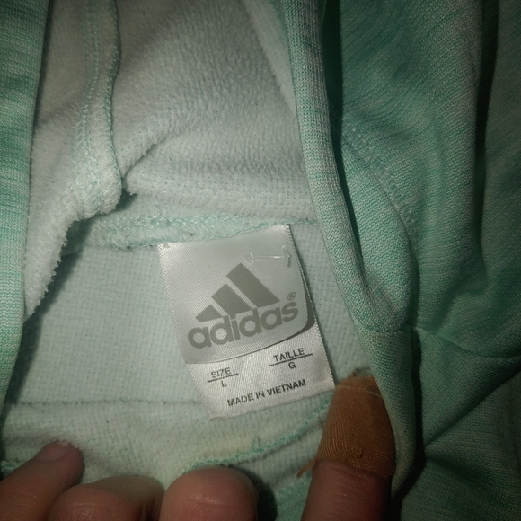 Baby Blue adidas hoodie - Picture 2 of 2